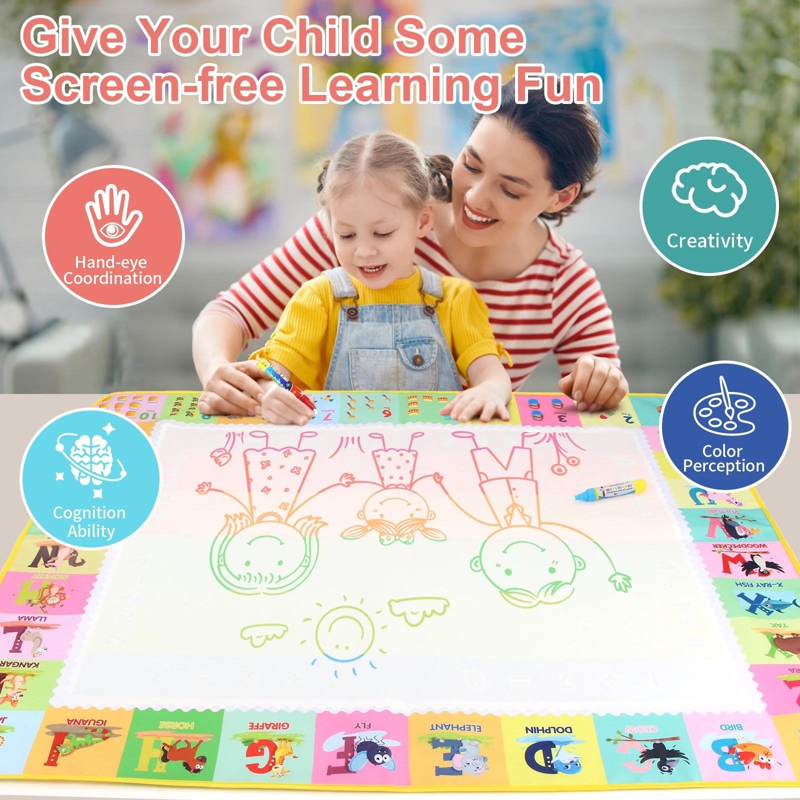 Large Magic Water Drawing Mat