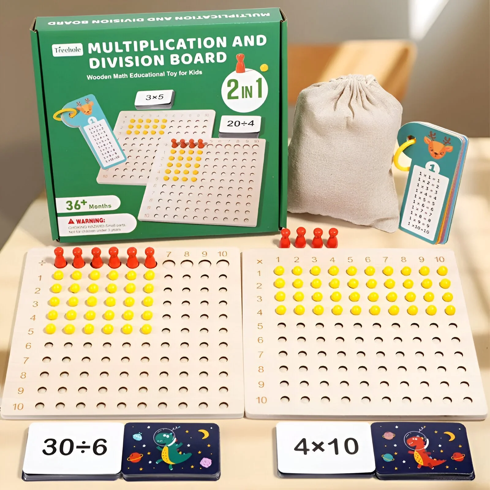 Montessori Wooden Multiplication Board