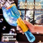 Automatic Bubble Gun Toy for Kids with Cool Light & Easy Handheld Design
