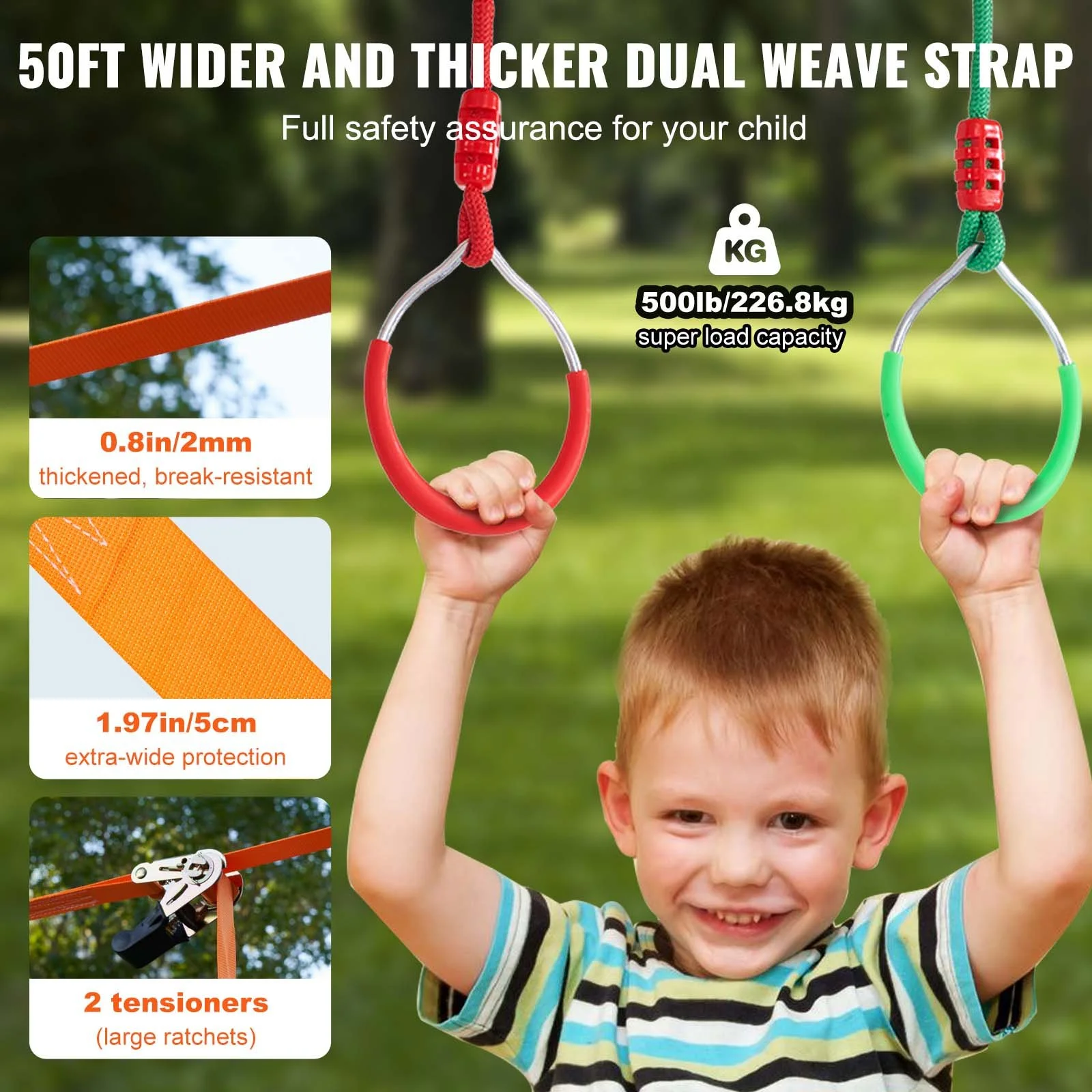 50FT Ninja Obstacle Course for Kids
