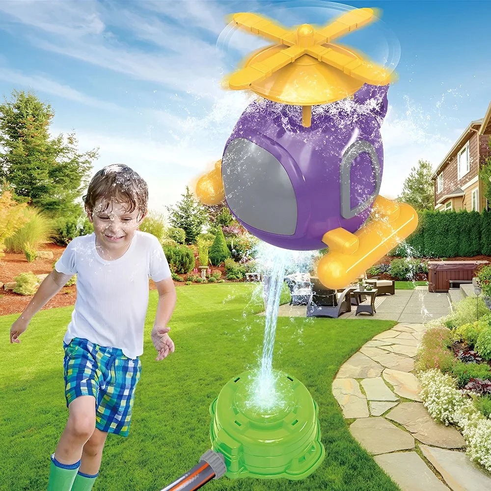 Outdoor Helicopter Sprinkler Toy for Kids – Fun Water Play for Yard & Garden