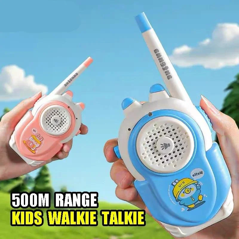 2-Pack Kids Walkie Talkie Toys – 500ft Range, Easy-Talk, Role Play Fun