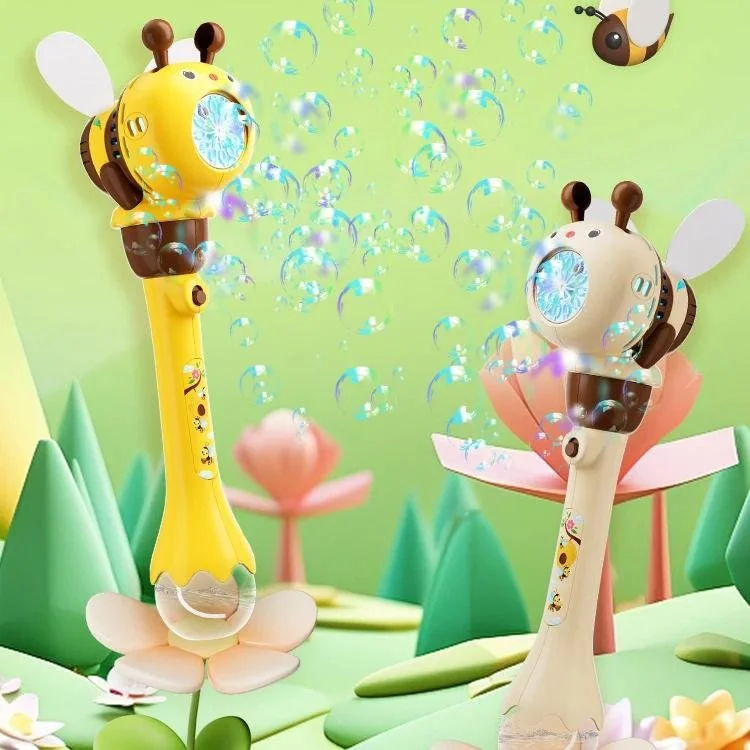 Automatic 12-Hole Cartoon Bubble Machine Gun – Fun Outdoor Toy for Kids