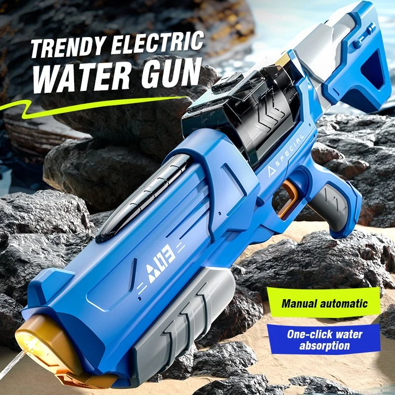 Electric Long Range Rechargeable Water Gun Toy for Kids & Adults - 10M Soaker