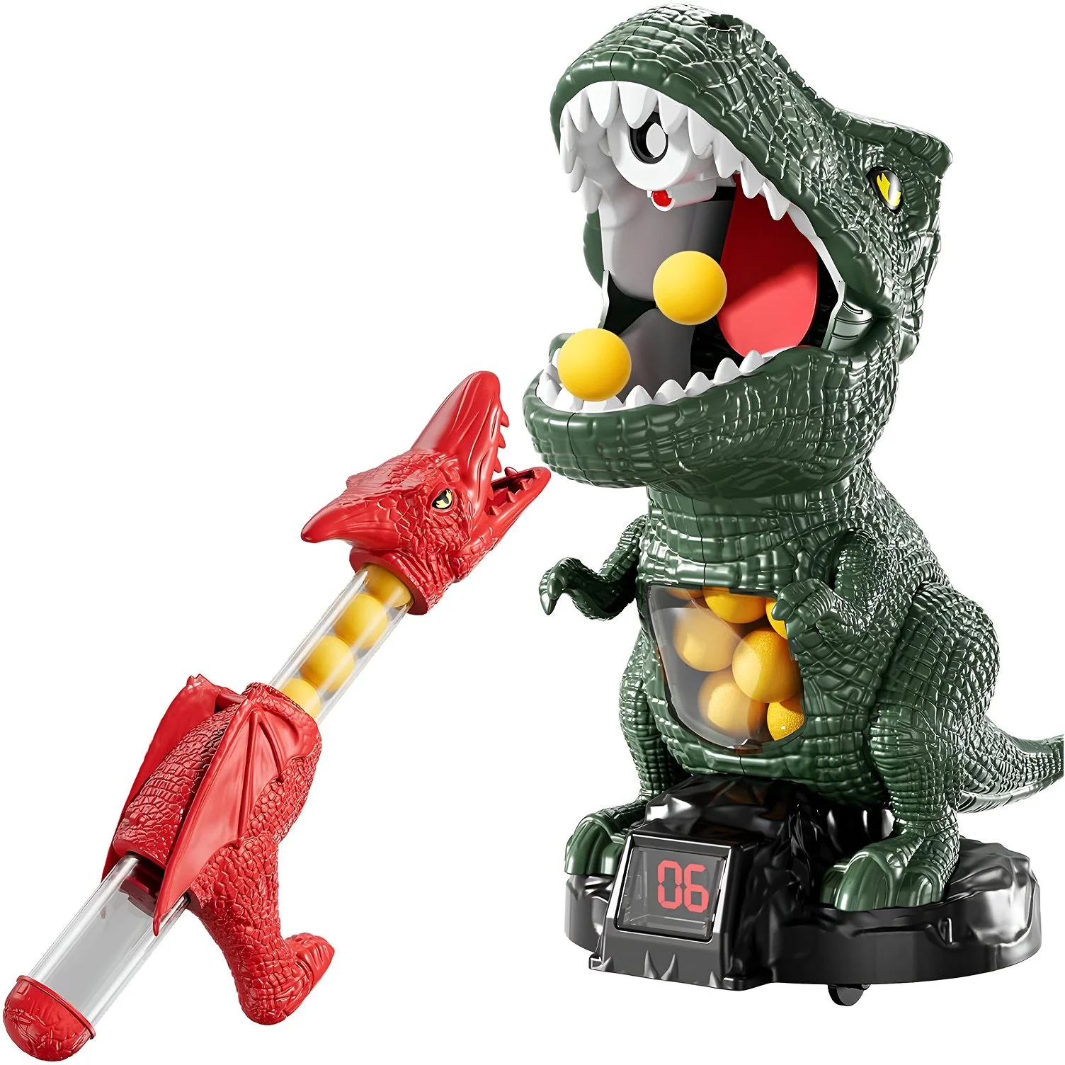 Dinosaur Soft Bullet Blaster Toy – T-Rex Shooting Game for Kids & Parents