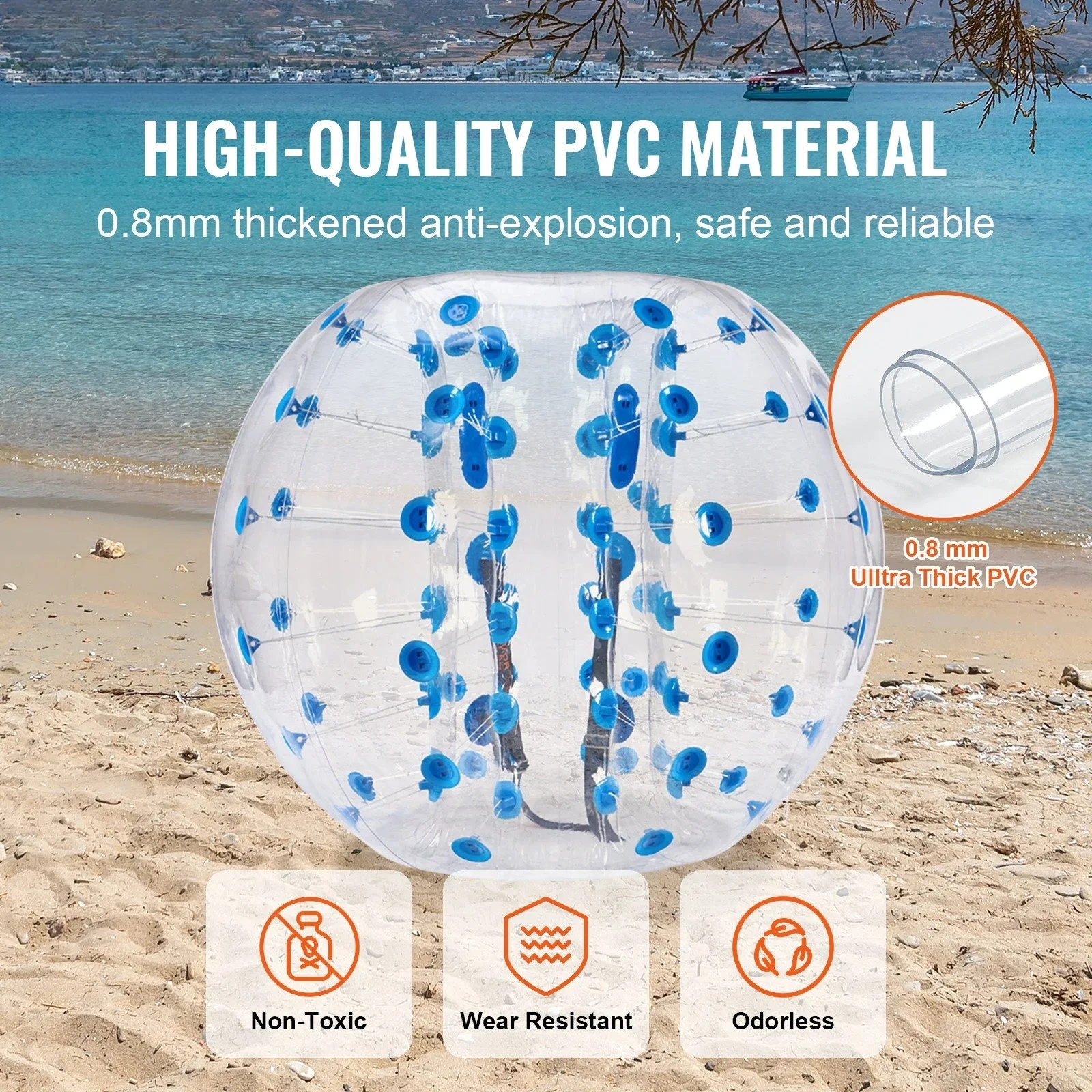5FT Inflatable Bumper Ball for Adults & Teens