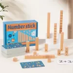 Wooden Number Sticks Montessori Math Toys for Kids Learning & Logic