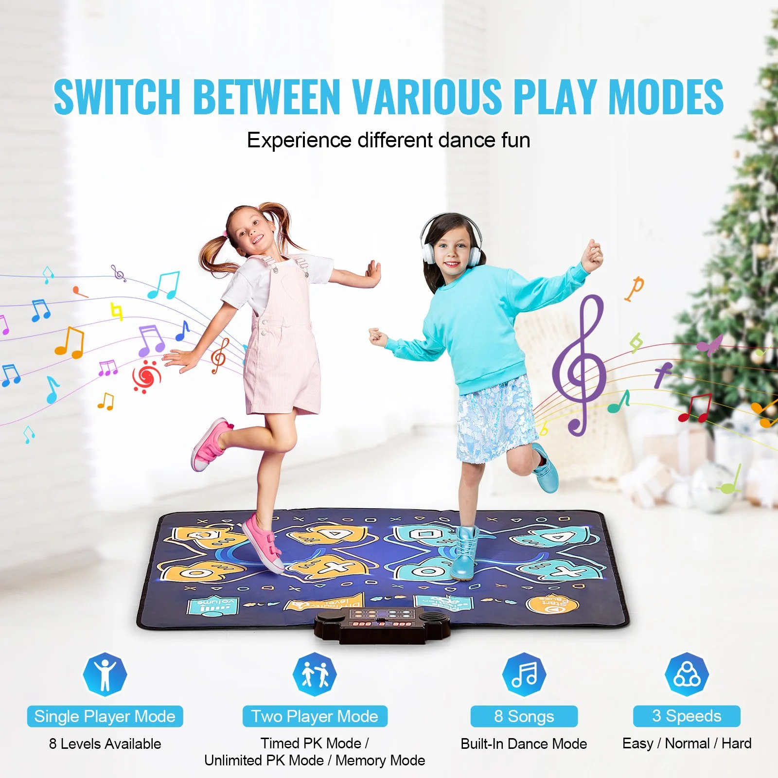 Kids Electronic Dance Mat – 8-Button Music & Learning Play Pad
