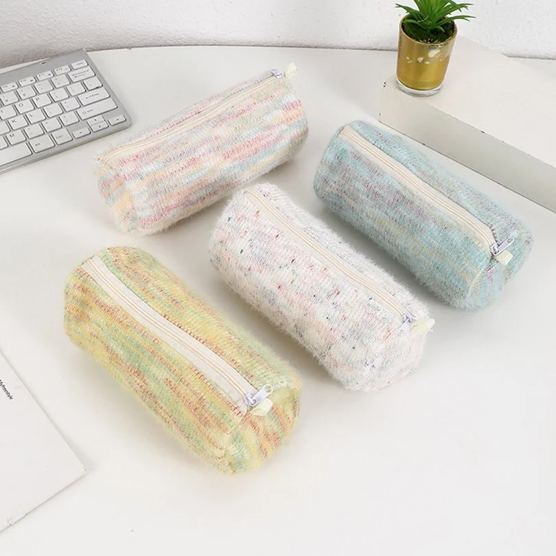 Cute Plush Pencil Case – Soft Large Capacity School Stationery Pouch