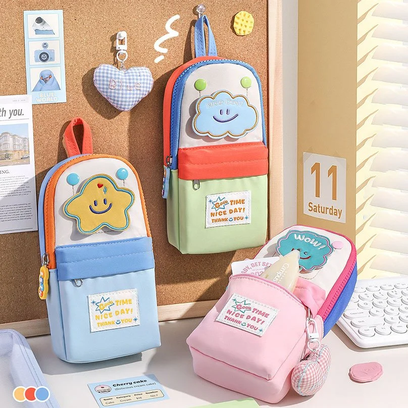 Large Capacity Schoolbag Pencil Case - Cute Stationery Pouch