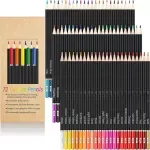 72 Color Soft Core Colored Pencils Set with Case for Adults & Students
