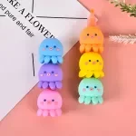 6 Colors Octopus Highlighters Set – Cute Stationery Art Markers
