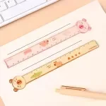 Cute Capybara Ruler Set – 2pcs 6-Inch Straight & Wavy Measuring Tools