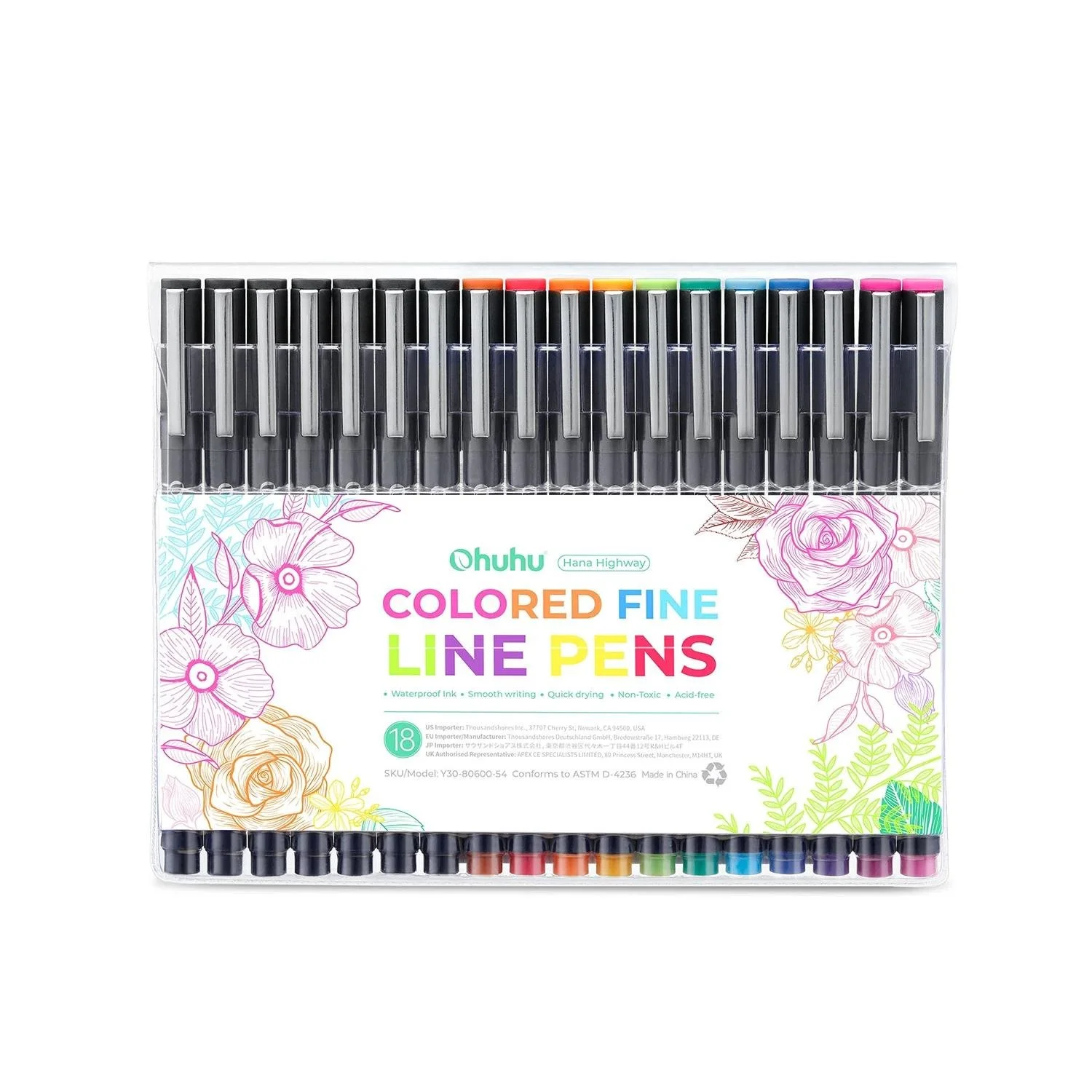 Fineliner Drawing Pens Set