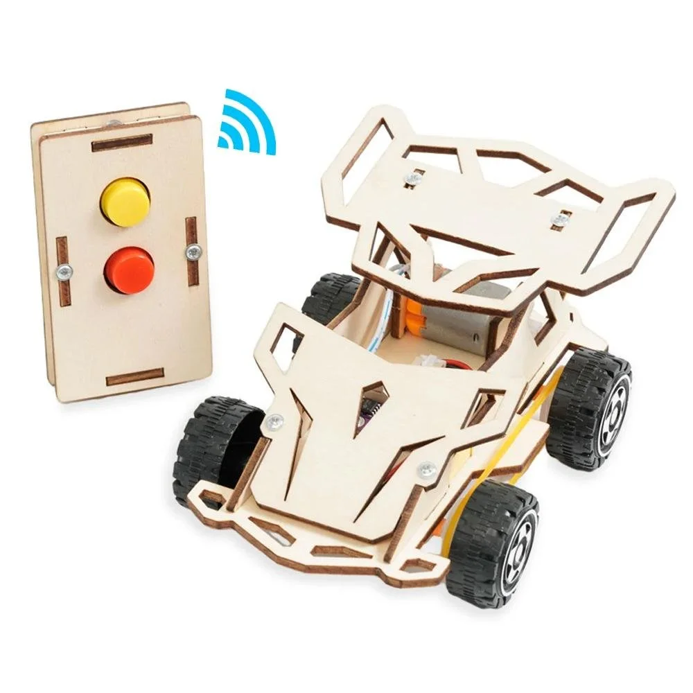 DIY Wooden Remote Control Racing Car STEM Kit for Kids & Teens