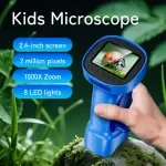 Kids Digital Microscope with 2.4" Screen & 1000x Zoom