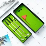 Golf Pen Gift Set – 3 Golf Club Pens with Flag, Fans, and Ball for Special Events