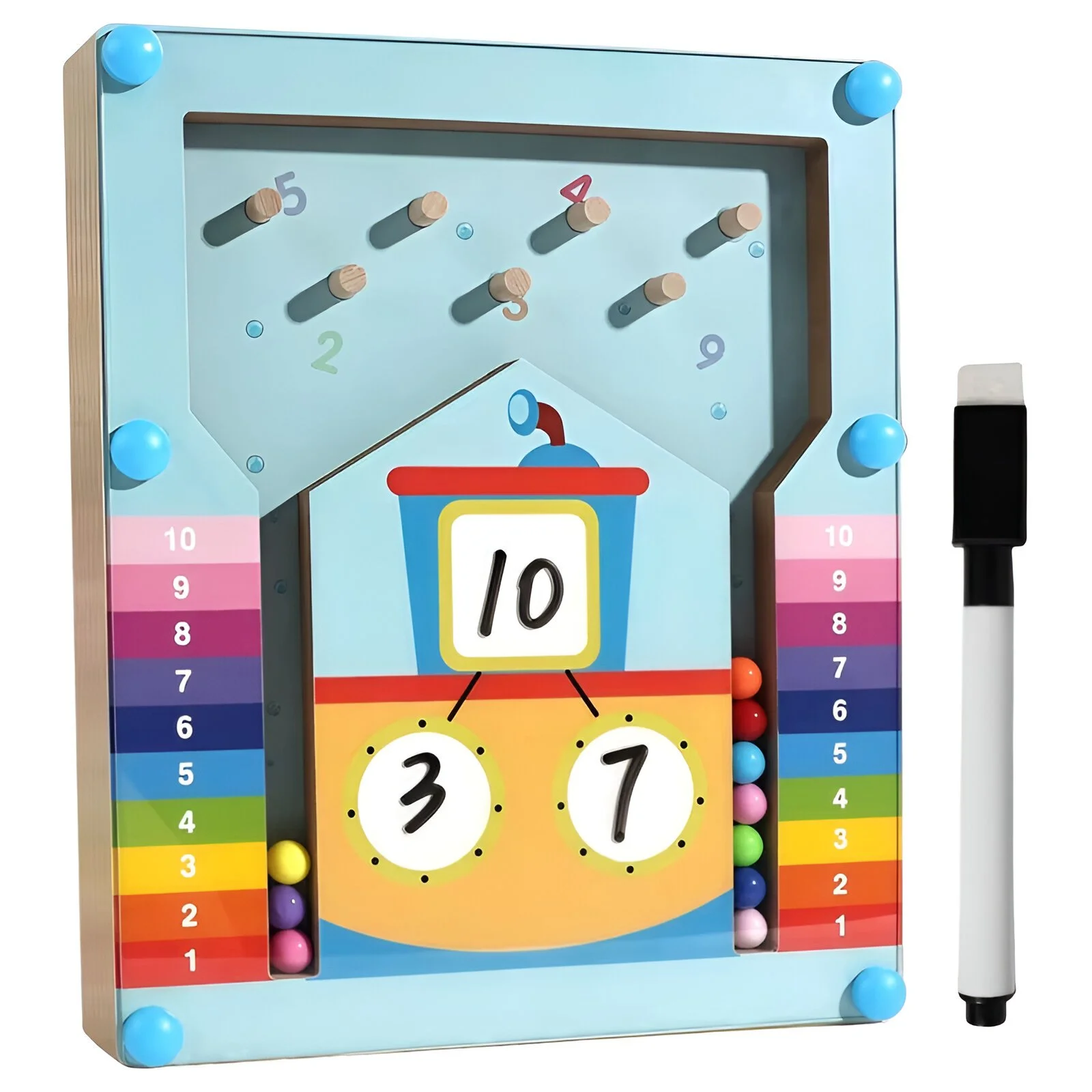 Children's Wooden Counting & Decomposition Math Game - Montessori Educational Toy