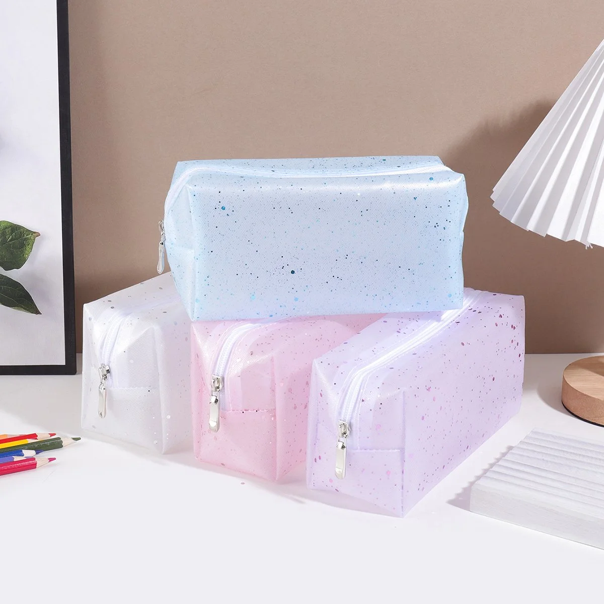 Glitter Pillow Pencil Case – Stylish Matte School Organizer