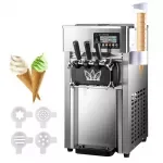 Commercial 3-Flavor Soft Serve Ice Cream Machine High Capacity & Energy Efficient