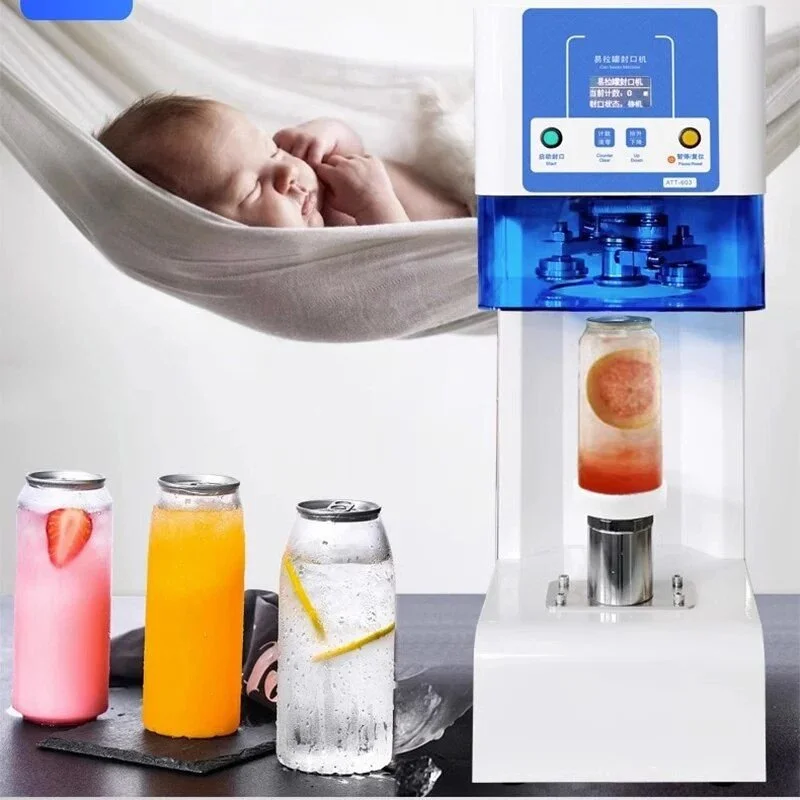 Fully Automatic Can Sealer Commercial Grade 58MM Caliber