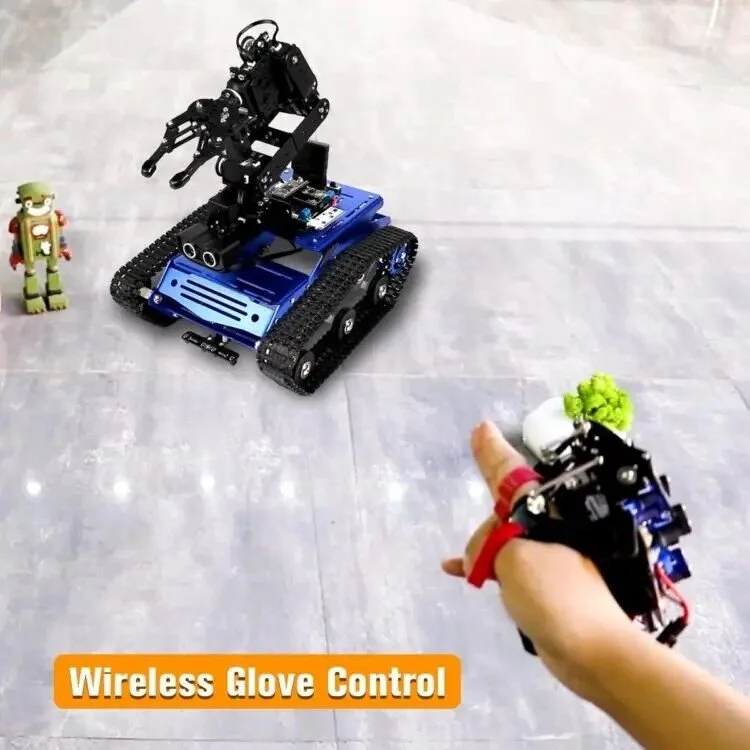 Intelligent Tankbot Track Robot Car with Robotic Arm for Advanced Programming