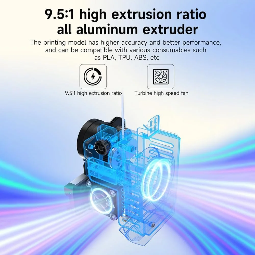 High-Speed DIY 3D Printer with Auto-Leveling and High Extrusion