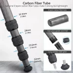 Carbon Fiber Travel Tripod