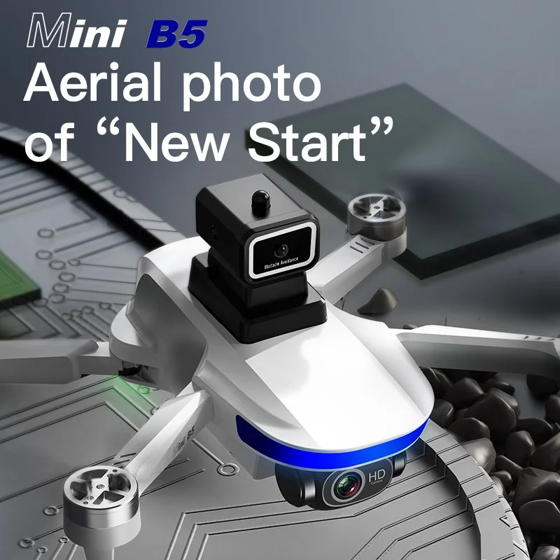 Mini B5 Obstacle Avoidance Drone with 4K Ultra HD Dual Camera and GPS