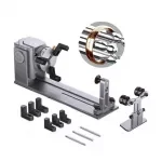 3-in-1 Laser Engraving Accessories Kit with Rotary Jaw Chuck for Cylindrical Objects