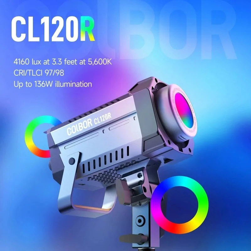 RGB 120W Bi-Color LED Video Light with APP Control