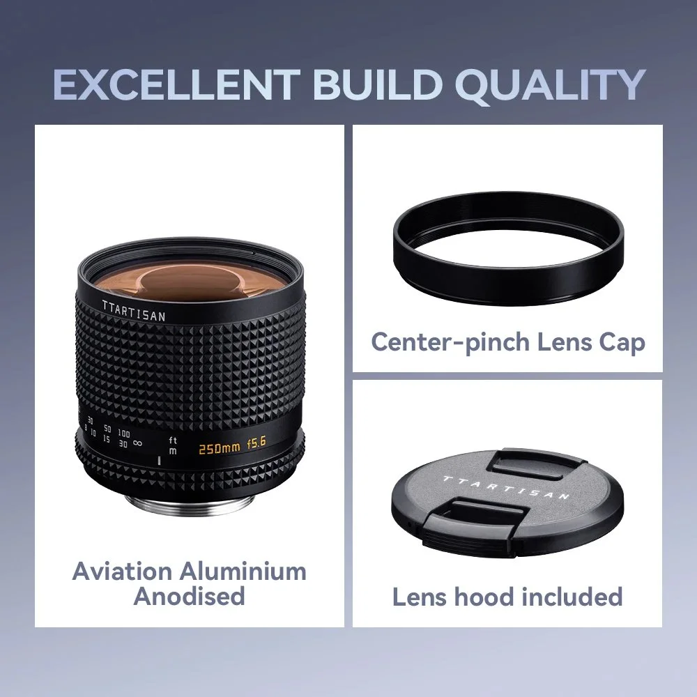 250mm f/5.6 Full Frame Reflex Lens for M42 Mount - Perfect for Mirrorless & DSLR