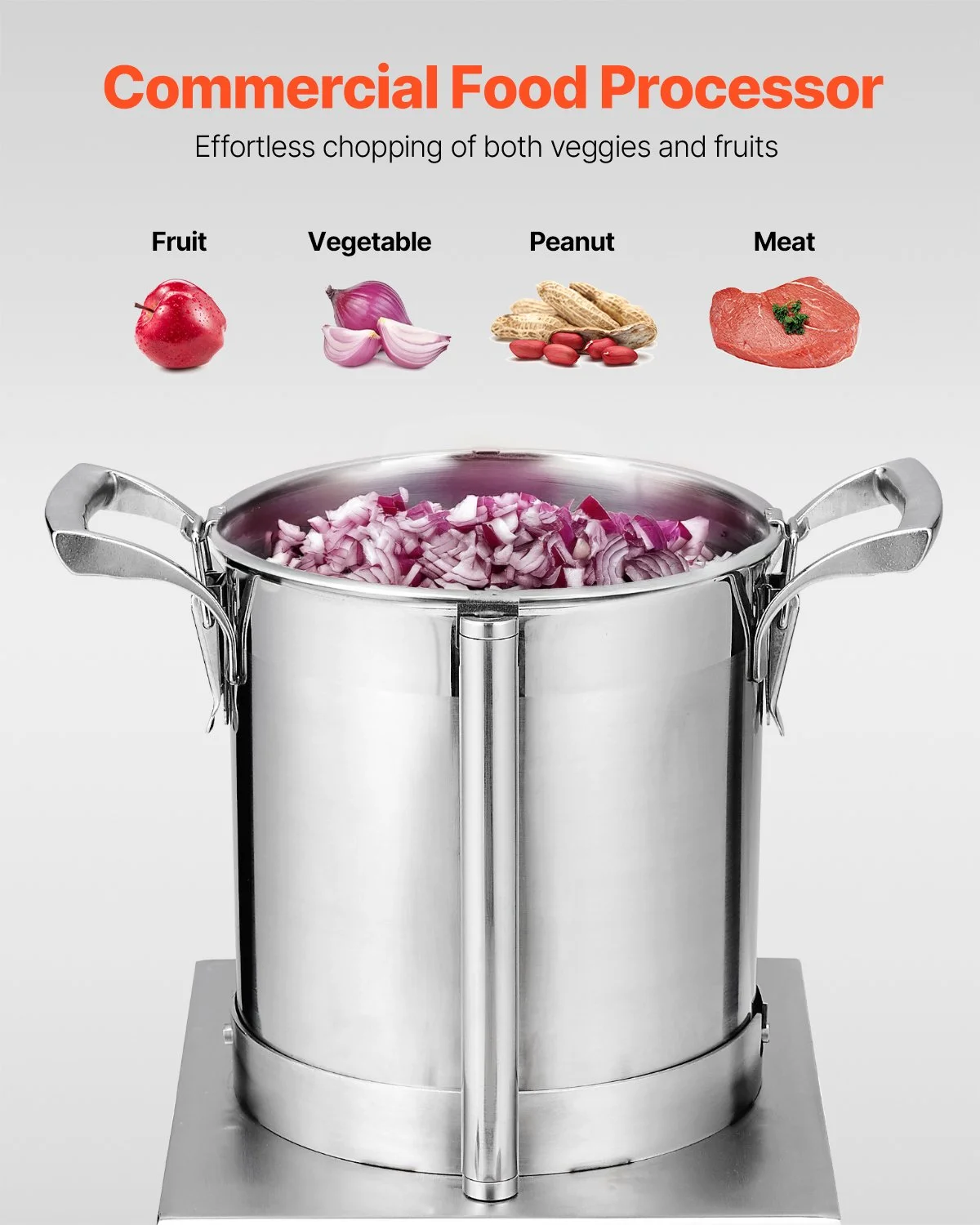 Stainless Steel Multifunctional Food Processor & Vegetable Chopper