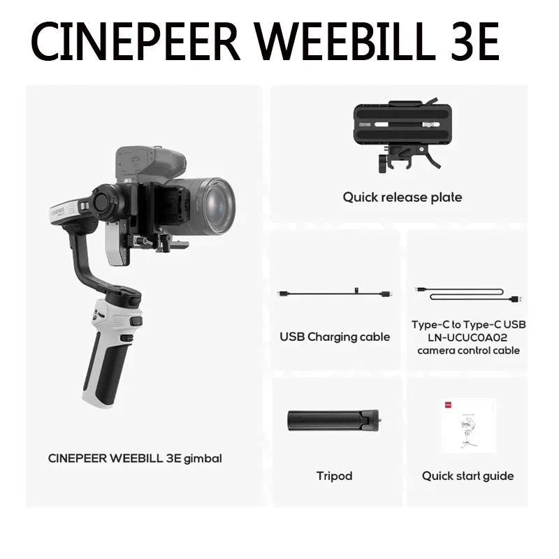 3-Axis Handheld Camera Stabilizer for DSLR