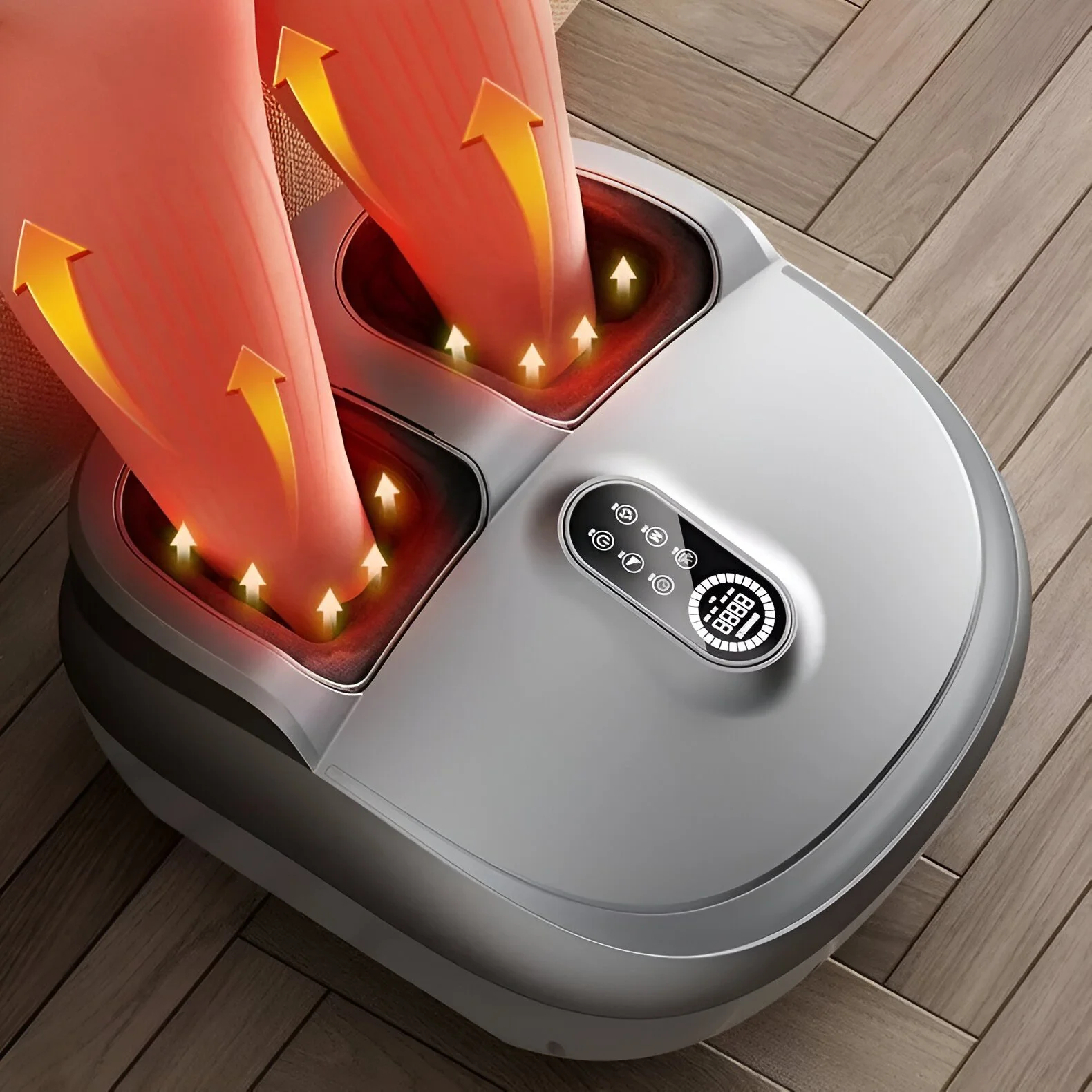 Electric Foot and Calf Massager with Heat, Kneading, Air Compression