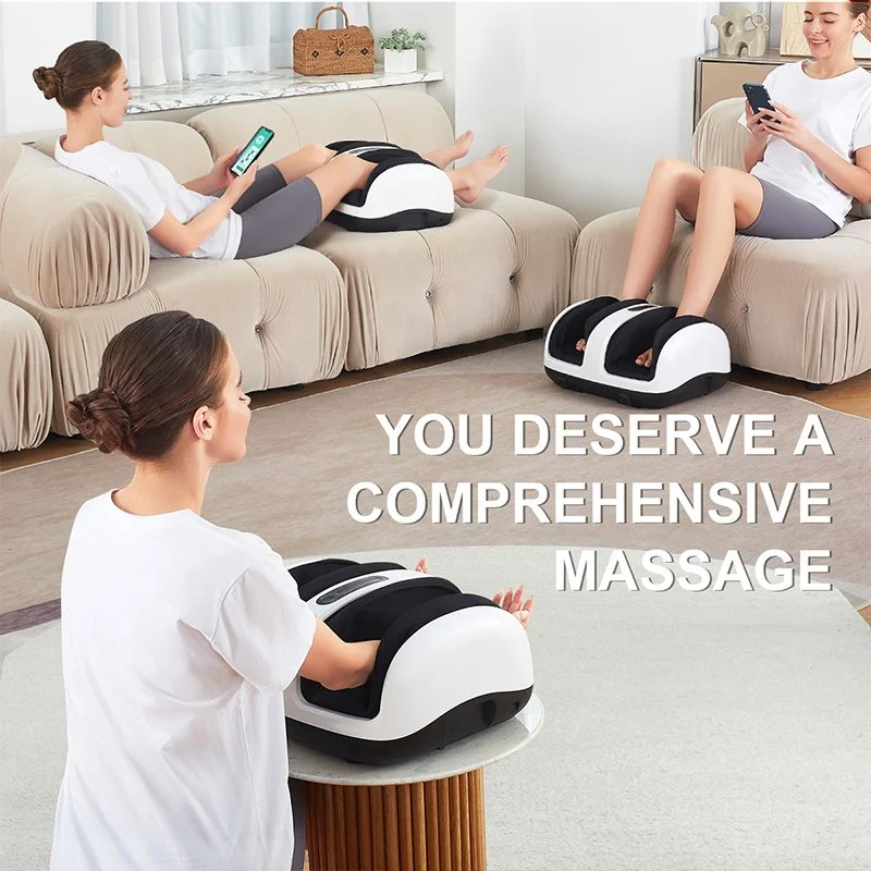Electric Foot & Calf Massager with Heat – Deep Tissue Shiatsu Relief