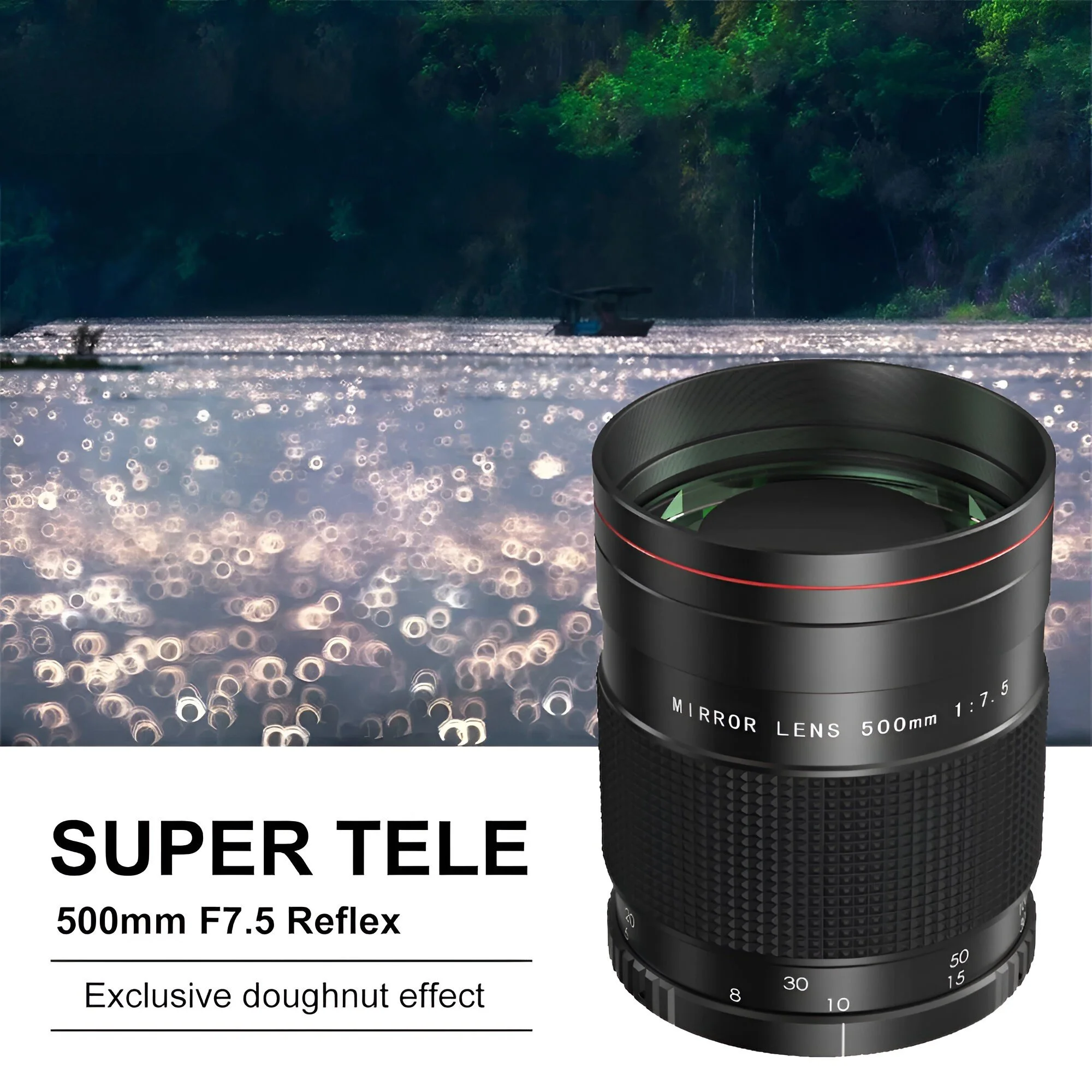 500mm f/7.5 Manual Focus Telephoto Mirror Lens for DSLR & Mirrorless Cameras