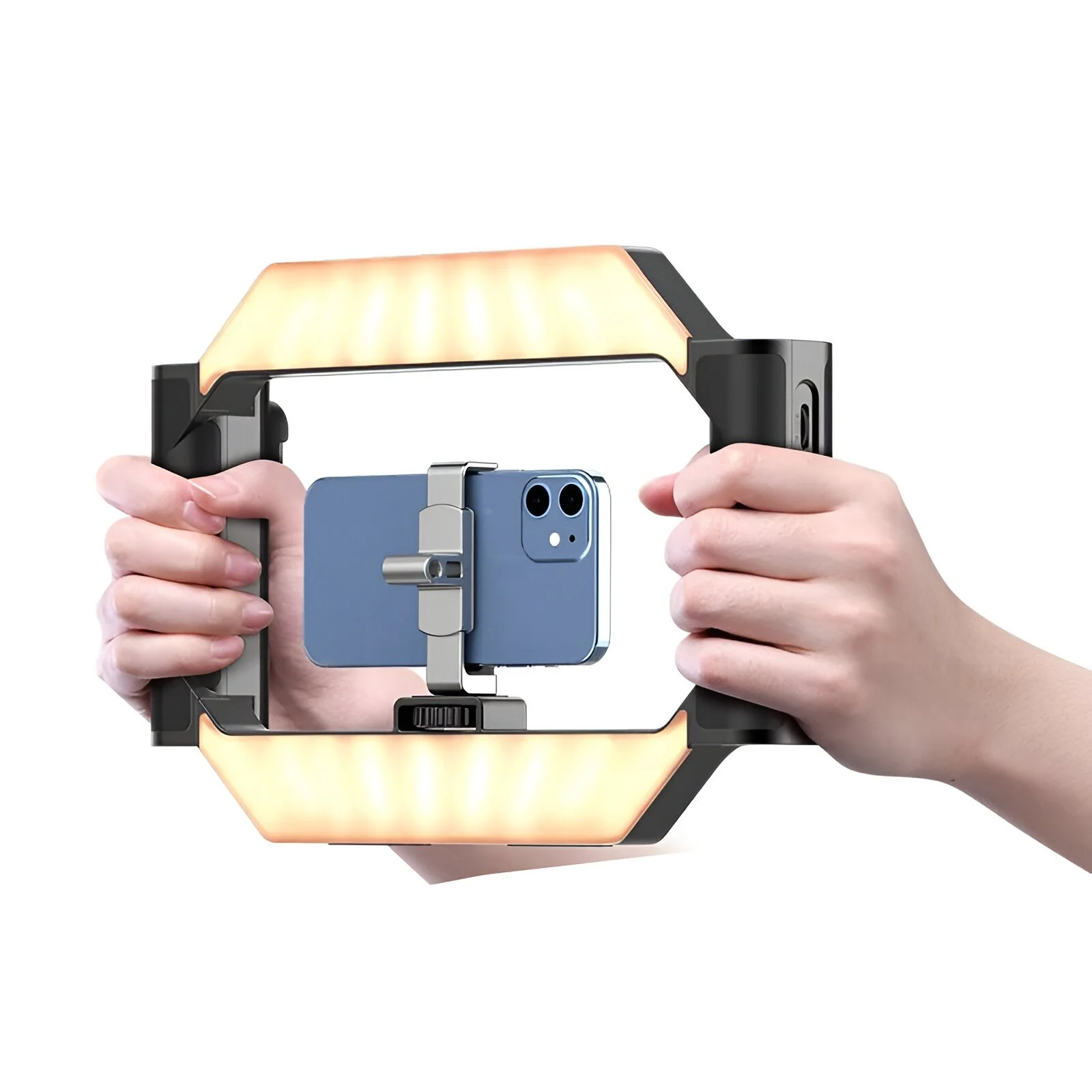 Smartphone & Camera Video Rig with LED Light and Bluetooth Remote