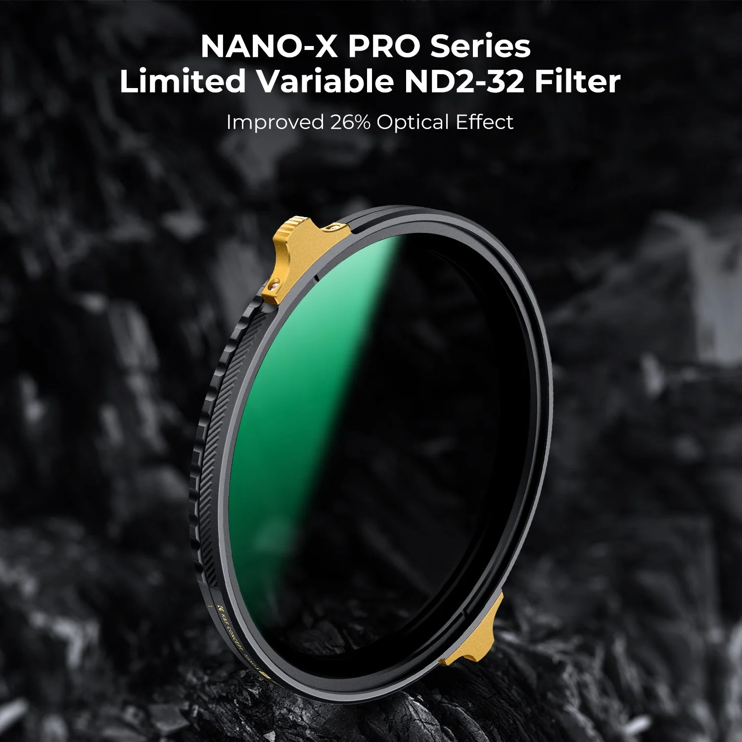 Adjustable ND2-32 Filter with Nano-Coating & Brass Frame – 67mm, 72mm, 77mm, 82mm