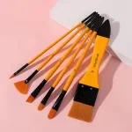 6 Pcs Artist Paint Brush Set