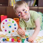 10-Pack Round Paint Tray Palettes