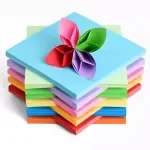 Vibrant Double-Sided Origami Paper Set