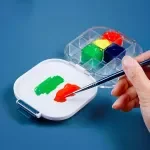 Versatile Watercolor Palette Box with Folding Bucket