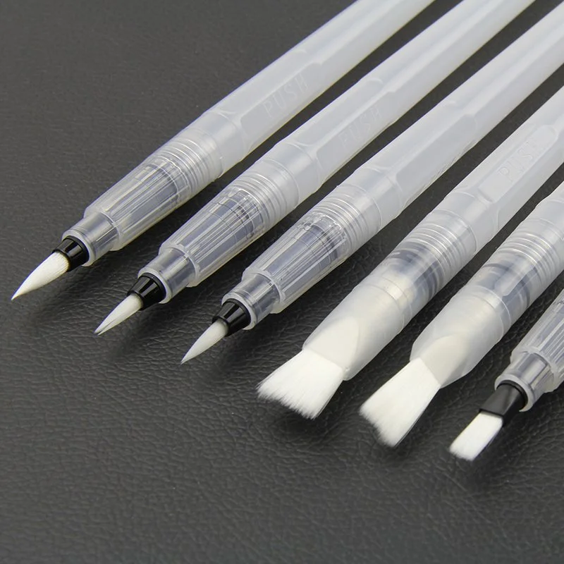 6-Piece Watercolor Brush Pen Set - Versatile Art Supplies