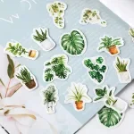 Green Oxygen Life Decorative Stationery Stickers - 45 pcs