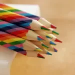 Cute Concentric Rainbow Pencils – Perfect for Kids' Art and School Projects