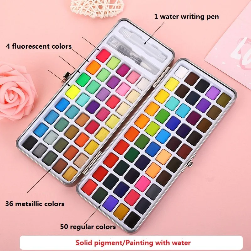 DIY Glitter Watercolor Nail Art Painting Kit