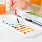 Ceramic Rectangular Color Palette for Watercolor & Gouache Painting