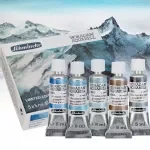 Premium 5-Color Tubular Watercolor Paint Set - Master-Level Quality
