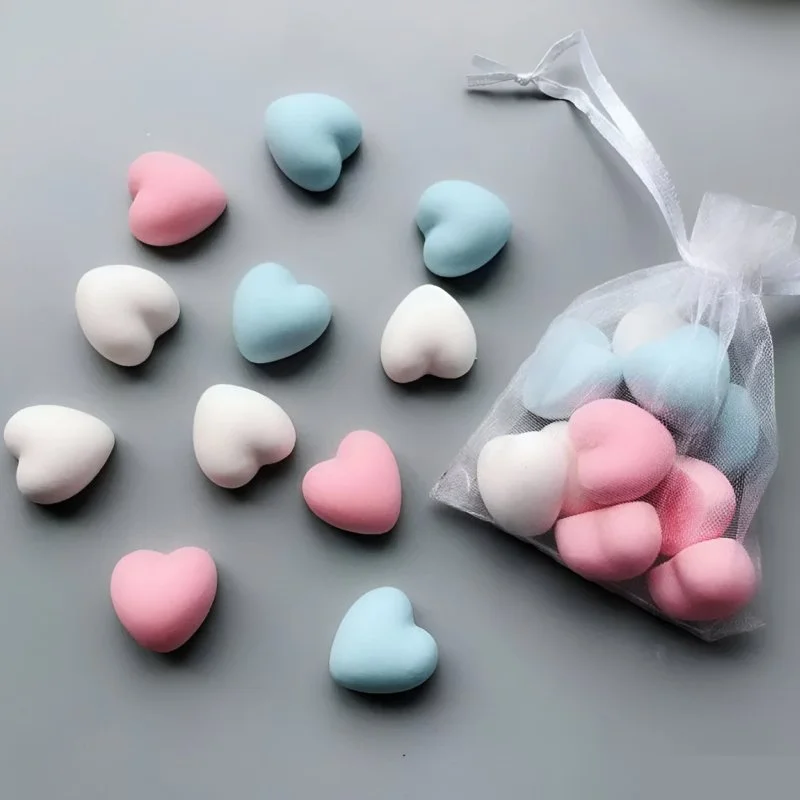 Heart-Shaped Silicone Mold for DIY Soap, Candle, and Jewelry Making